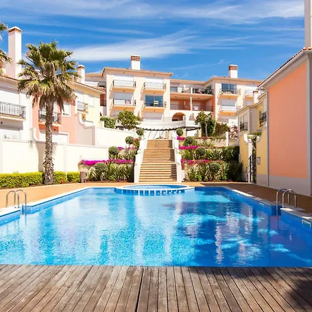 Апартаменты T2 Vista Mar Piscina Del Rey Obidos B10 Прайя-дель-Рей
